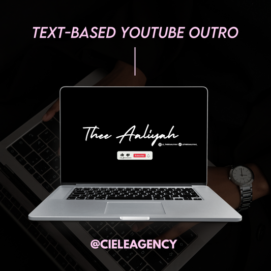 Text-Based Youtube Outro